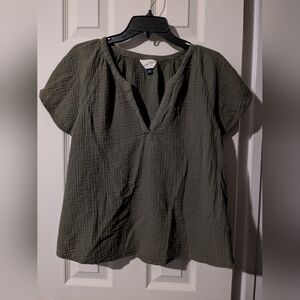 Universal Thread Dark Olive Blouse